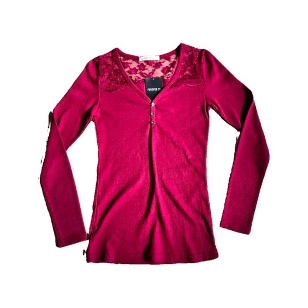 Forever 21 Long Lace Shirt